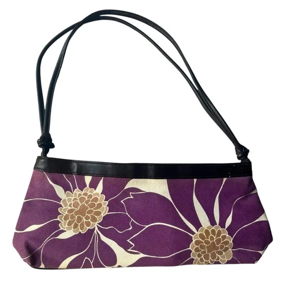 Vintage y2k early 2000s Victoria’s Secret floral baguette shoulder bag - Picture 1 of 4